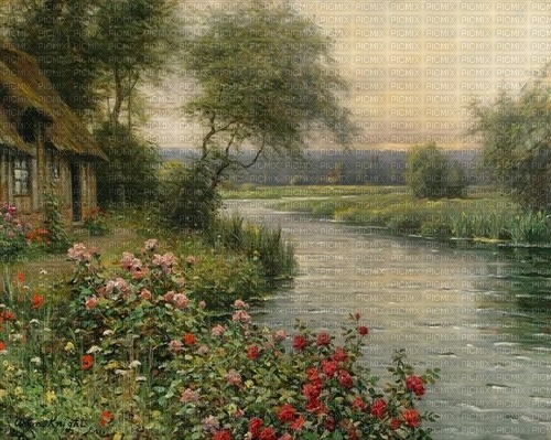 Flusslandschaft, River landscape - фрее пнг