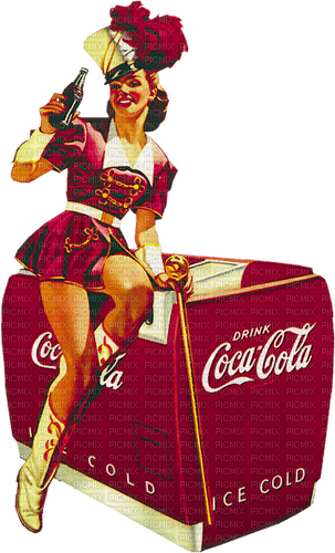 Vintage Coke Coca-Cola Ad - ingyenes png