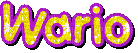 Wario text - Бесплатный анимированный гифка