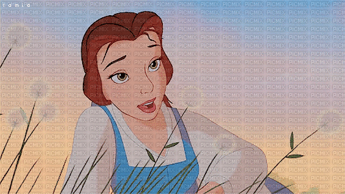 belle, disney - Zdarma animovaný GIF