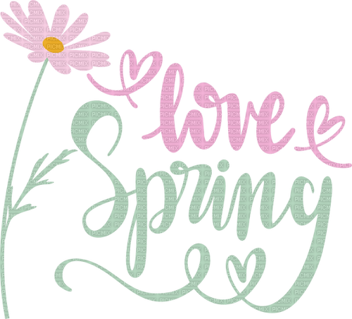 loly33 texte love spring - δωρεάν png