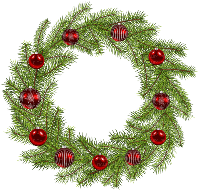 Christmas wreath - png ฟรี