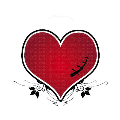Coeur gothique - PNG gratuit