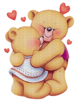 TEDDY BEAR HUGS - PNG gratuit