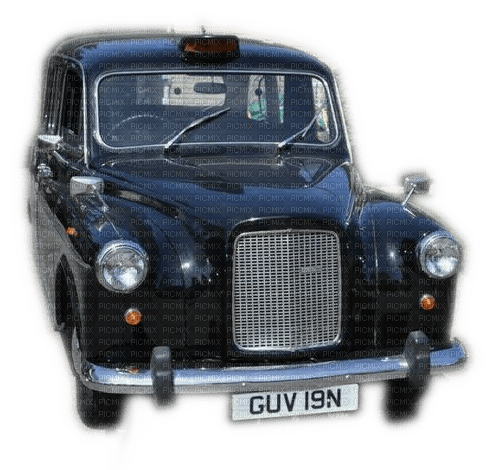 Rena black Taxi Car Auto - Free PNG