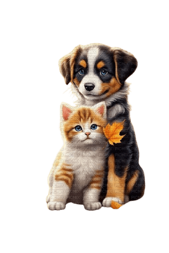 chats et chien - zdarma png