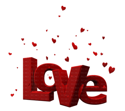 Kaz_Creations Text Hearts Love - PNG gratuit
