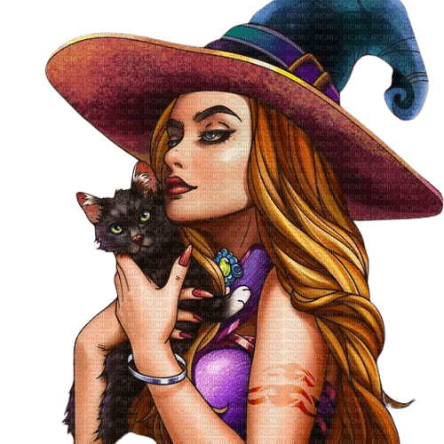 Halloween witch - zdarma png