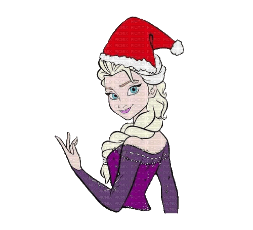 Elsa Frozen Christmas - 免费动画 GIF