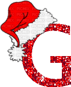 Gif lettre Noël-G- - GIF animate gratis