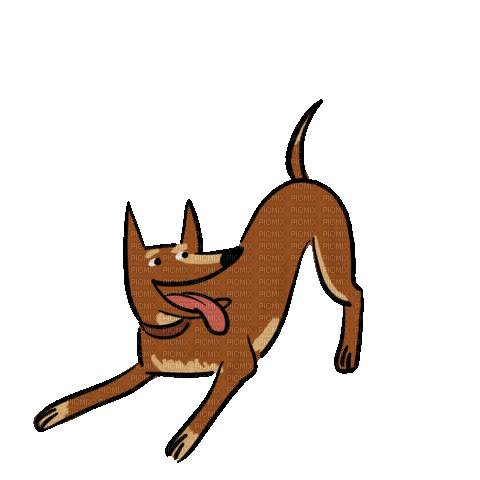 Dog Happy Dance - Zdarma animovaný GIF