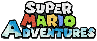 Kaz_Creations Logo Text Super Mario Adventures - zdarma png