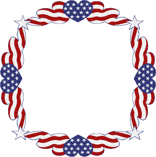 4th. of July. Frame. USA. Leila - Бесплатный анимированный гифка