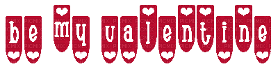 Kaz_Creations  Quote Logo Text Be My Valentine - GIF animé gratuit