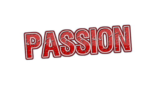 Passion Text Red White - Bogusia - ücretsiz png