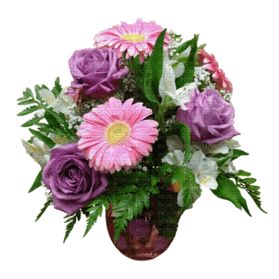 Kaz_Creations Deco Vase Flowers Plant Colours - png gratuito