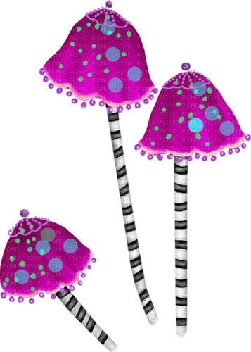 kikkapink deco scrap mushroom - PNG gratuit