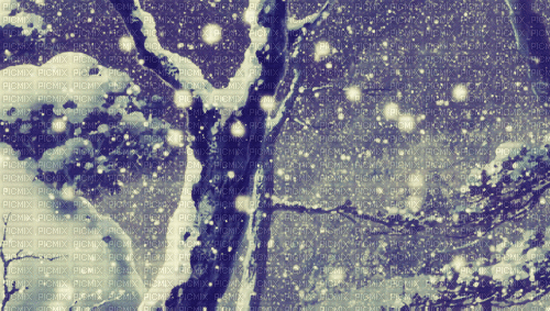 Baum im Schnee. - Gratis geanimeerde GIF
