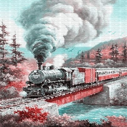 soave background animated autumn vintage painting - 免费动画 GIF