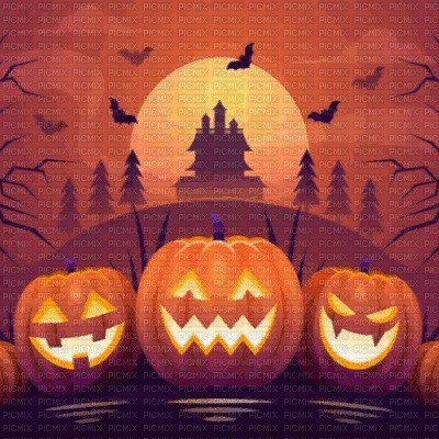 Orange Halloween Background - 免费动画 GIF