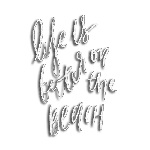 text summer deco quote dolceluna white beach - zdarma png
