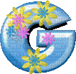 G floral - GIF animado gratis