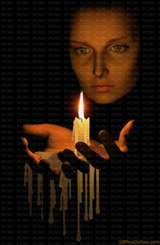 Rena Woman Candle Kerze - Gratis geanimeerde GIF