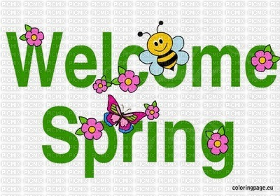 Welcome spring - бесплатно png