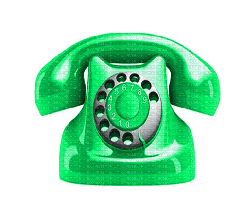 Kaz_Creations Telephone-Green - png grátis