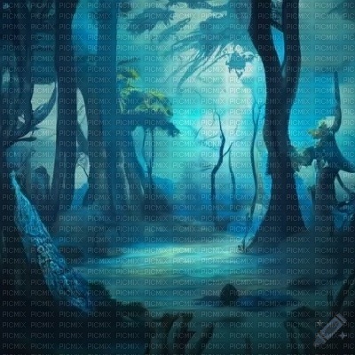 Blue Fantasy Forest - kostenlos png