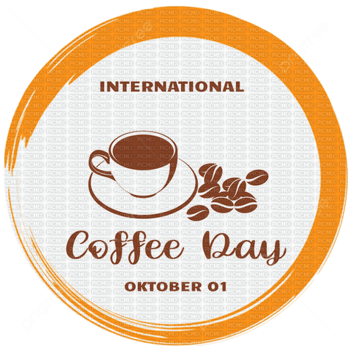 International Coffee Day Text - Bogusia - bezmaksas png