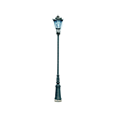 kikkapink deco scrap blue street lamp - gratis png