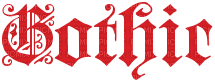 Y.A.M.The Inscription "Gothic" - png gratis