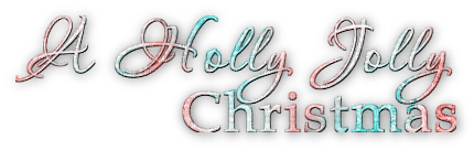 soave text christmas holly jolly teal pink - zadarmo png