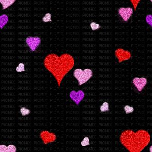 fond cœurs 3 - GIF animasi gratis