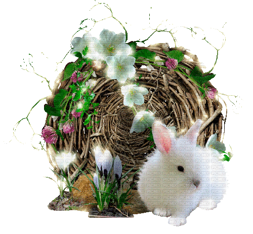 Easter hare by nataliplus - GIF เคลื่อนไหวฟรี