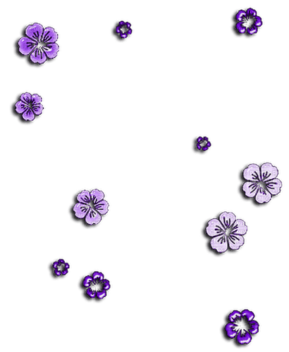 Flowers Purple - δωρεάν png