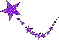 Etoile filante violette - GIF animado gratis