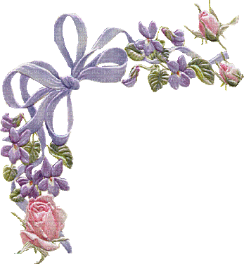 fleurs rubans - Gratis geanimeerde GIF