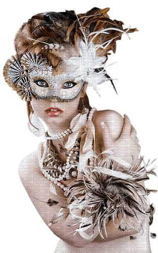 Carnival. Mardi Gras. Woman with mask. Leila - 免费PNG