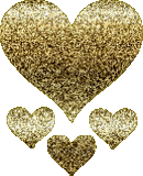 gold hearts gif - Ilmainen animoitu GIF