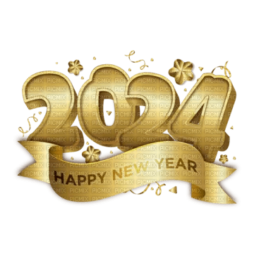 2024 New Year Text - Bogusia - бесплатно png