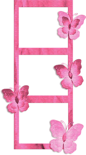 Frames.Butterflies.Pink - PNG gratuit