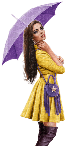 Woman Bag Umbrella - Bogusia - Free PNG