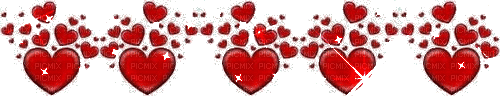 red hearts tube gif - GIF animé gratuit
