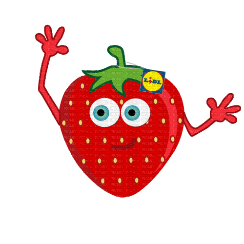 strawberry fraises - Animovaný GIF zadarmo