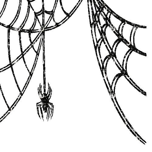 GLITTER SPIDER WEB FRAME-ESME4EVA2021 - Gratis geanimeerde GIF