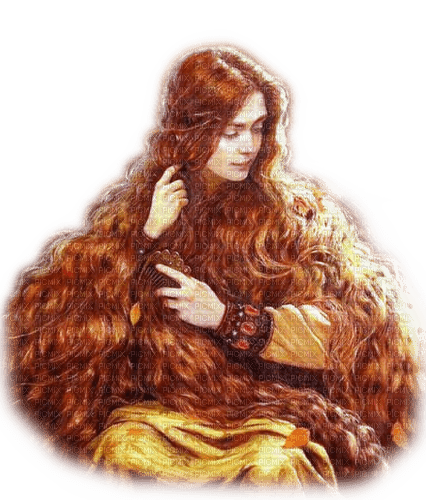 Rena Woman Red Hair Haare Autumn Herbst - Free PNG