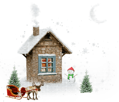 winter house - ücretsiz png