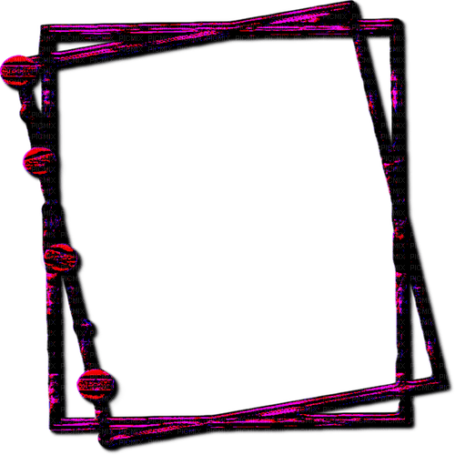 sm3 frame pink black emo png image - 免费PNG